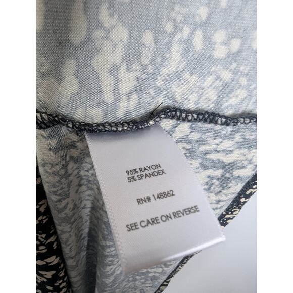 Torrid Leopard Print Super Soft Shirred Button Front Midi Dress - Picture 7 of 8